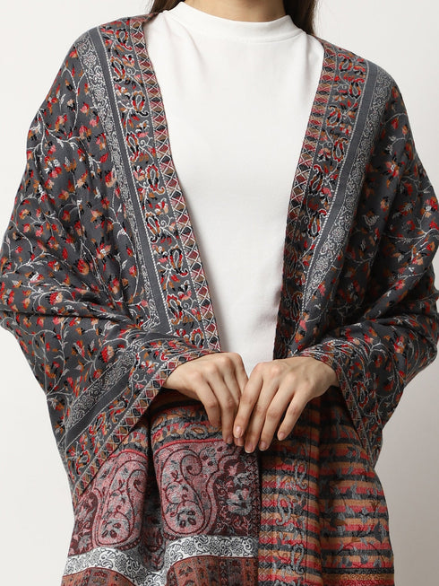 Women's Jamawar Wool Stole